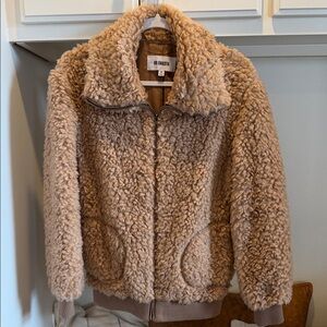 BB Dakota Women's Cozy Tan Teddy Jacket